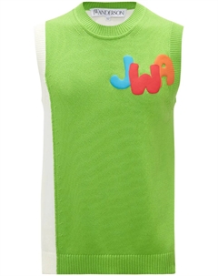 Трикотажный топ JWA, зеленый Jw anderson