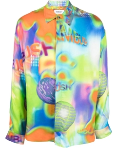 Рубашка с длинными рукавами и графичным принтом, синий Ambush