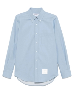 Джинсовая рубашка с полосками RWB, синий Thom browne