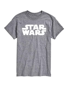 Футболка с короткими рукавами и графическим логотипом Big & Tall, серый Star wars