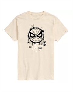 Футболка с коротким рукавом "Человек-паук" для больших размеров, бежевый Marvel