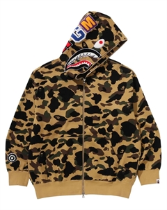 Худи с леопардовым принтом, желтый A bathing ape®