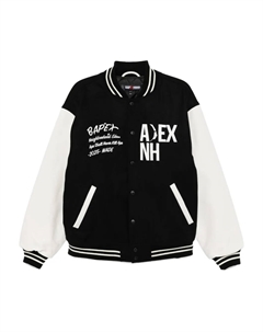 Бомбер с вышитым логотипом, черный A bathing ape®