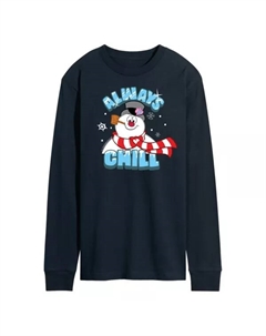 Футболка мужская Frosty The Snowman Always Chill с длинным рукавом, синий Licensed character