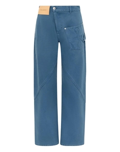 Брюки Twisted Workwear с нашивкой, синий Jw anderson