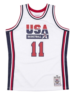 Топ USA 1992 Karl Malone, белый Mitchell and ness