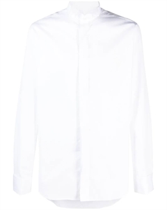 Хлопковая рубашка с длинными рукавами, белый Canali
