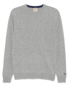 Джемпер с вышитым логотипом, серый Woolrich