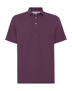 Рубашка поло, фиолетовый Brunello cucinelli