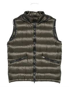 Стеганый жилет с капюшоном, зеленый Herno