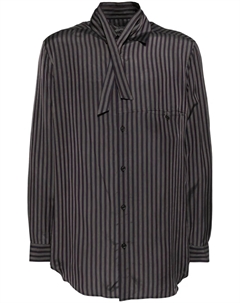 Рубашка в полоску, фиолетовый Yohji yamamoto