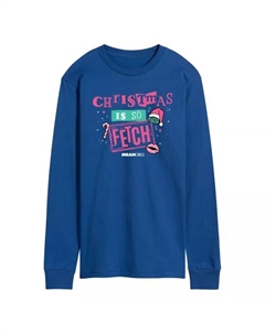 Мужская футболка с длинным рукавом с принтом «Дрянные девчонки: Рождество — это так круто», синий Licensed character