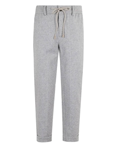 Брюки с манжетами на завязках, серый Eleventy