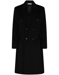 Двубортное пальто с заостренными лацканами, черный Our legacy