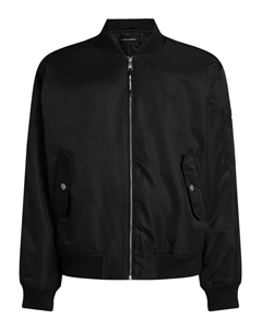 Бомбер с вышитым логотипом, черный Karl lagerfeld