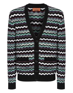 Кардиган с шевронным узором, синий Missoni