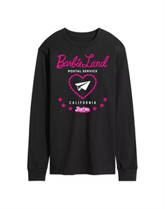Мужская футболка с принтом «Барби: Фильм Барби Лэнд» и «Почтовая служба», черный Licensed character