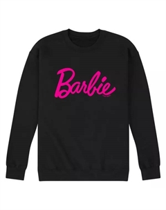 Мужской флисовый свитшот с классическим лого Barbie, черный Licensed character