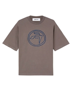 Футболка из органического хлопка с принтом, серый Ambush