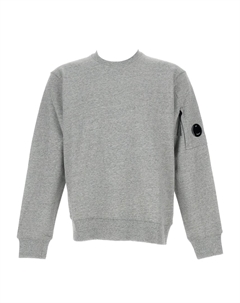 Толстовка с круглым вырезом и линзами, серый C.p. company