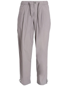 Брюки свободного кроя с кулиской, серый Herno