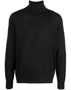 Шерстяной джемпер с высоким воротником, черный Dsquared2