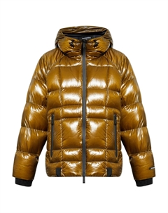 Пуховик с нашивкой-логотипом, золотой Dsquared2