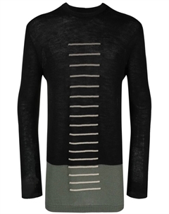 Джемпер оверсайз с круглым вырезом, черный Rick owens