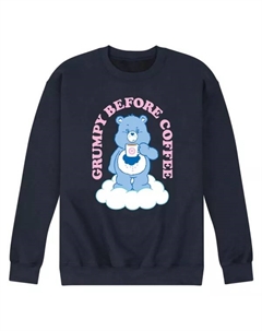 Мужская флисовая толстовка с изображением медведей-заботников и ворчливых перед кофе, синий Licensed character