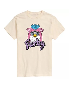 Мужская футболка Furby с логотипом, бежевый Hasbro