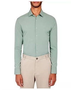 Мужская классическая рубашка Ceremony Performance с охлаждающим эффектом, из эластичной ткани, зеленый Construct