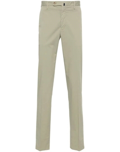 Узкие брюки средней посадки, зеленый Incotex