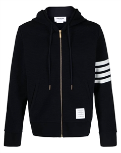Худи на молнии с нашивкой-логотипом, синий Thom browne