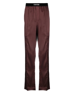 Пижамные брюки с логотипом, коричневый Tom ford