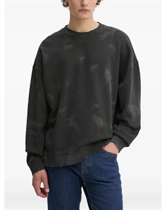 Толстовка Nustroyos с абстрактным принтом, черный Hugo