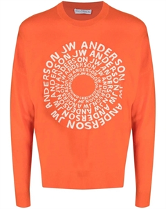 Джемпер с логотипом Swirl, оранжевый Jw anderson