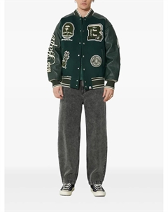 Бомбер со вставками, зеленый A bathing ape®