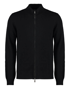 Кашемировый кардиган Urbino на молнии, черный Moorer