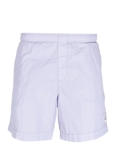 Шорты с эластичным поясом и нашивкой-логотипом, фиолетовый C.p. company