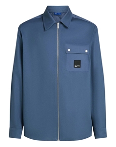 Рубашка с логотипом, синий Karl lagerfeld jeans