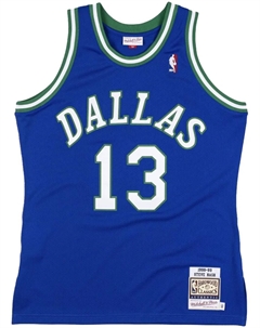 Спортивный топ NBA Dallas Mavericks 98 Steve Nash, синий Mitchell and ness