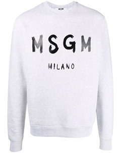 Толстовка с логотипом, серый Msgm