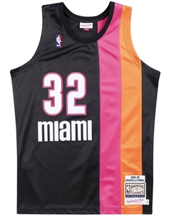 Топ NBA Miami Heat 2005-06 Shaq O'Neal, черный Mitchell and ness