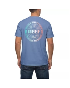 Мужская футболка с рисунком лучей, цвет steel blue Reef