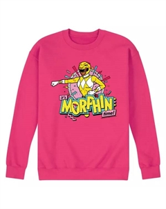 Мужская флисовая толстовка Power Rangers Morphin Time желтая, розовый Licensed character