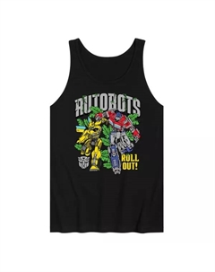 Мужская футболка с графическим принтом «Трансформеры-автоботы», черный Licensed character