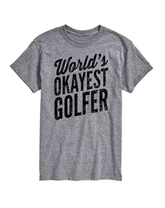 Мужская футболка с графическим принтом лучшего гольфиста мира, серый Licensed character
