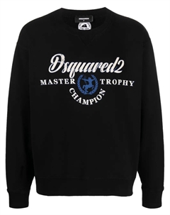 Хлопковая толстовка с логотипом, черный Dsquared2