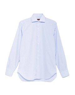 Полосатая хлопковая рубашка, синий Barba