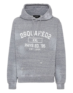 Худи с логотипом, серый Dsquared2